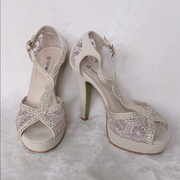 Open Toe Platform Heel Sandals - Picture 5 of 5